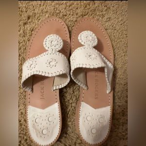 white jack roger sandals
